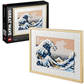 LEGO ART 31208 Hokusai – La Grande Vague, Décoration Murale Japonaise, Loisir Créatif, Adultes