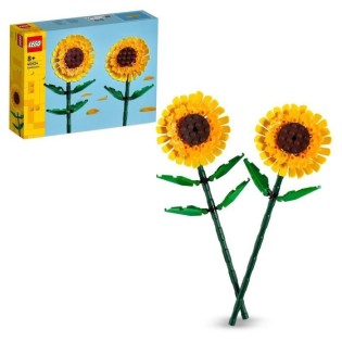 LEGO 40524 Creator Tournesols, Kit de Construction de Fleurs Artificielles, Chambre d'Enfant ou Décoration de Maison