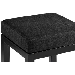 Tabouret de bar Taylor B85 en tissu gris foncé