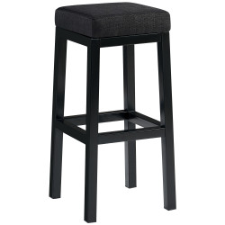 Tabouret de bar Taylor B85 en tissu gris foncé