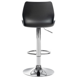 Tabouret de bar Gilbert, plastique noir