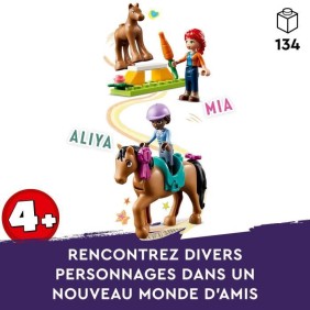 LEGO Friends 41746 Le Dressage Équestre, Jouet de Chevaux et Poney, Cadeau Enfants 4 Ans