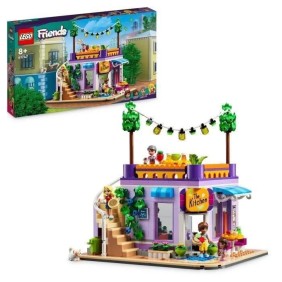 LEGO Friends 41747 La Cuisine Collective de Heartlake City, Jouet de Cuisine avec Figurine de Chat