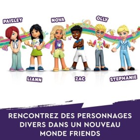 LEGO Friends 41748 Le Centre Collectif de Heartlake City, Jouet de Construction Modulaire