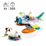 LEGO Friends 41752 L'Hydravion de Secours en Mer, Jouet Avion avec Figurine Baleine et Mini-Poupées