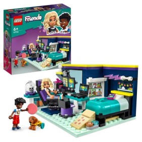 LEGO Friends 41755 La Chambre de Nova, Jouet sur le Theme du Gaming, avec Mini-Poupée