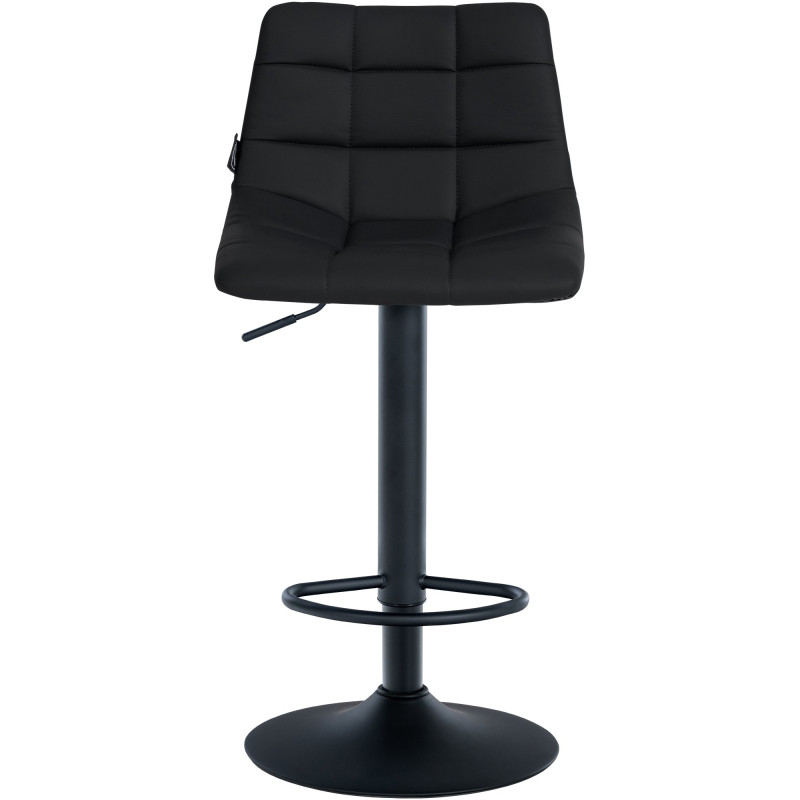 Juego de 2 Taburetes de bar Jerry en polipiel Negro,Negro