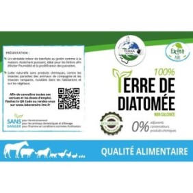 TERRA NOSTRA - 100% Terre de Diatomée - Multi-Usages - Qualité Alimentaire - Poudreuse 300 g