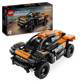 LEGO 42166 Technic NEOM McLaren Extreme E Race Car, Jouet de Voiture a Rétrofriction pour Enfants, a Construire