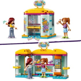 LEGO 42608 Friends La Petite Boutique d'Accessoires, Jouet de Magasin avec les Figurines Paisley et Candi