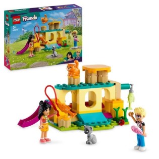 LEGO 42612 Friends Les Aventures des Chats au Parc, Jouets avec Animaux et Figurines, dont Olly, Liann et 2 Figurines de Chat