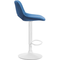 Tabouret de bar en velours blanc Camden
