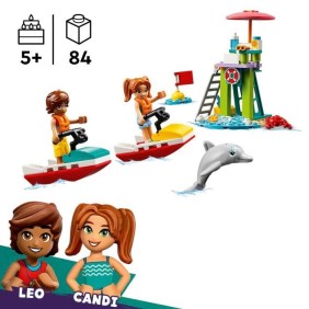 LEGO Friends 42623 Le jet-ski de la plage - Inclut un sauveteur - Jeu éducatif enfant