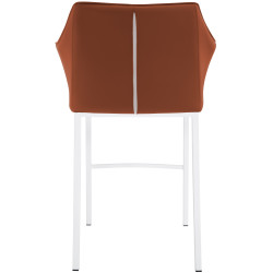 Tabouret de bar Damaso avec structure à 4 pieds, marron clair
