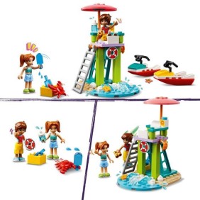 LEGO Friends 42623 Le jet-ski de la plage - Inclut un sauveteur - Jeu éducatif enfant