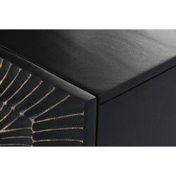 Buffet Home ESPRIT Noir Doré Métal Bois de manguier 81 x 45 x 75 cm