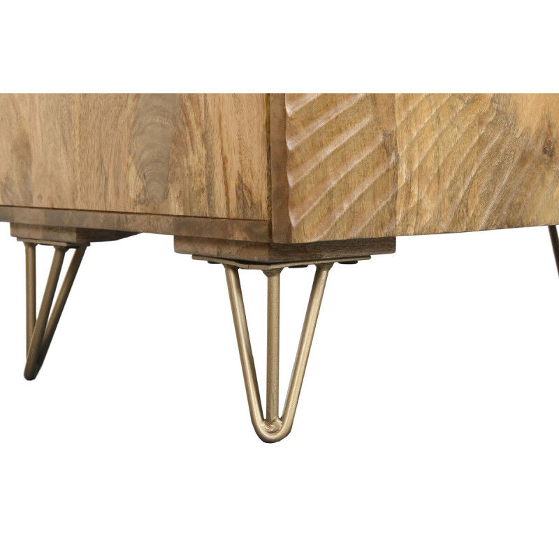 Buffet Home ESPRIT Doré Naturel Métal Bois de manguier 81 x 45 x 75 cm