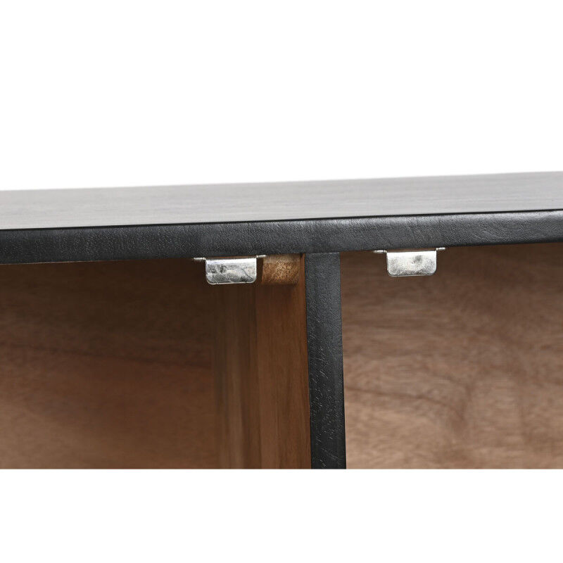 Buffet Home ESPRIT Noir Doré Métal Bois de manguier 81 x 45 x 75 cm