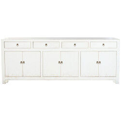 Buffet Home ESPRIT Blanc Bois 220 x 42 x 85 cm