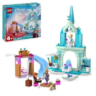 LEGO 43238 Disney Princess Le Château de Glace d'Elsa, Jouet de Princesse La Reine des Neiges, 2 Figurines Animales