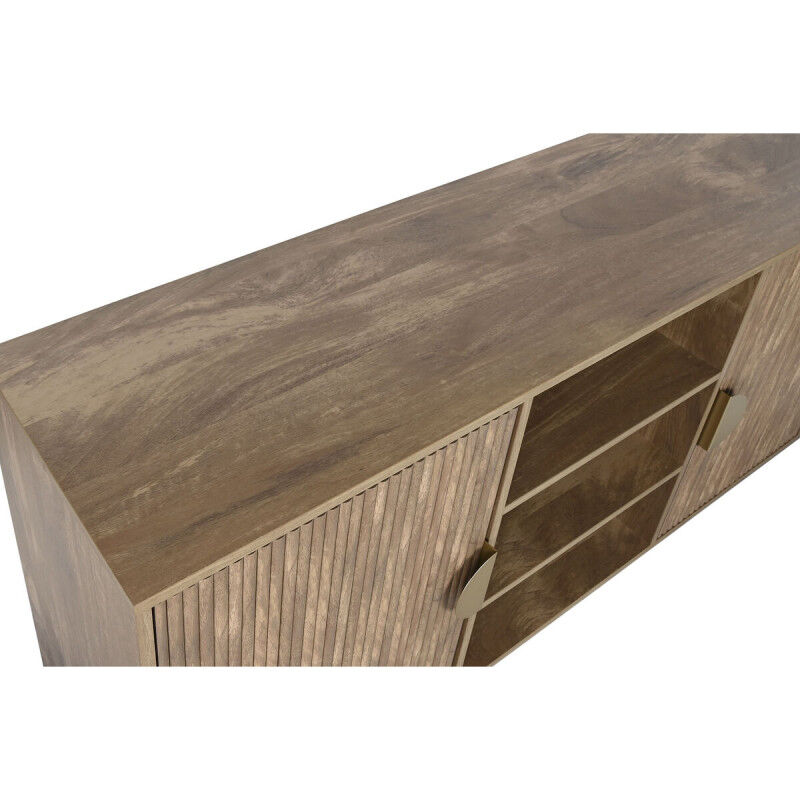 Meubles de télévision Home ESPRIT Marron Doré 140 x 40 x 74,8 cm