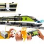 LEGO City Le Train de Voyageurs Express - Jouet de Train Télécommandé - Phares Fonctionnels - Enfants 7 Ans