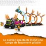 LEGO City Stuntz 60357 Le Défi de Cascade : les Cercles de Feu, Jouet Moto avec Camion