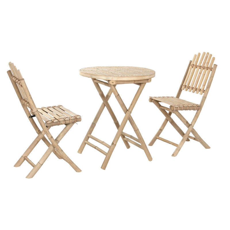 Ensemble Table + 2 Chaises Home ESPRIT 61 x 61 x 73 cm