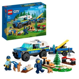 LEGO City Police 60369 Le Dressage des Chiens Policiers, Jouet Voiture avec Remorque