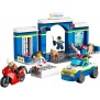 LEGO City 60370 La Course-Poursuite au Poste de Police, Voiture en Jouet et Moto, Prison