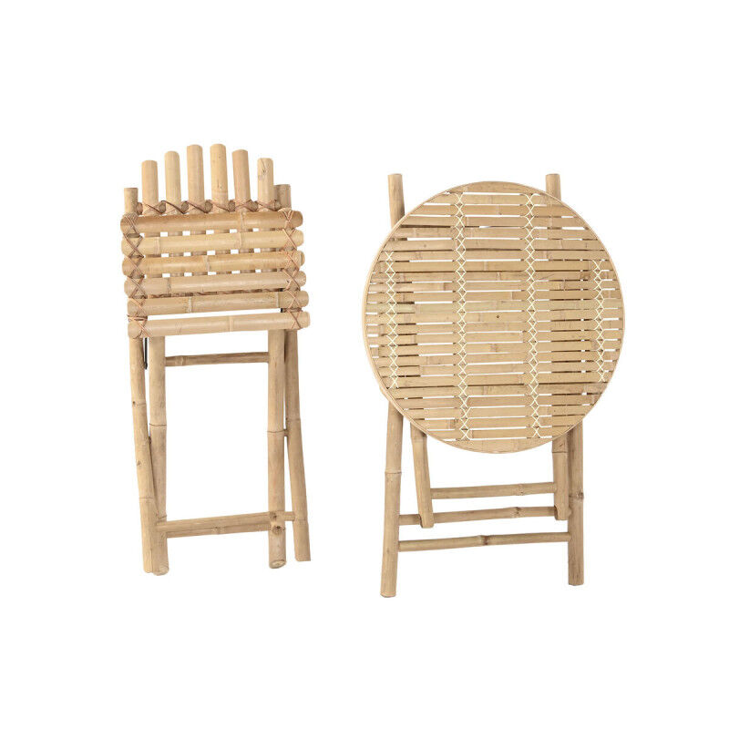 Ensemble Table + 2 Chaises Home ESPRIT 61 x 61 x 73 cm