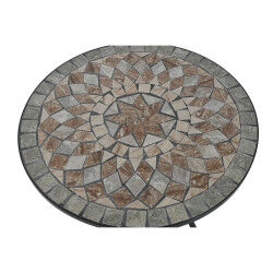Table d'appoint Home ESPRIT Noir Multicouleur 60 x 60 x 72 cm