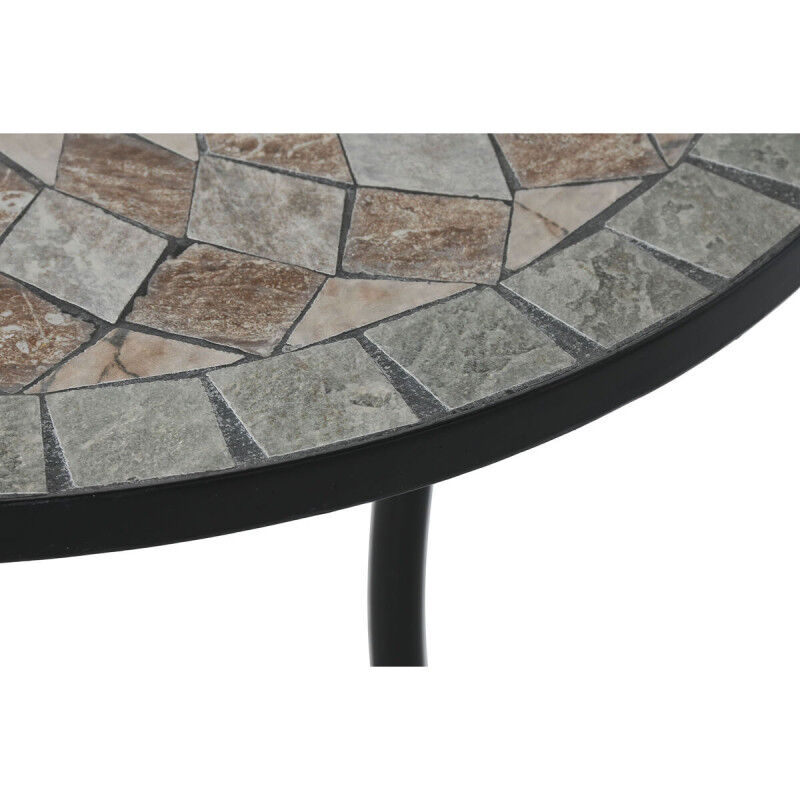Table d'appoint Home ESPRIT Noir Multicouleur 60 x 60 x 72 cm