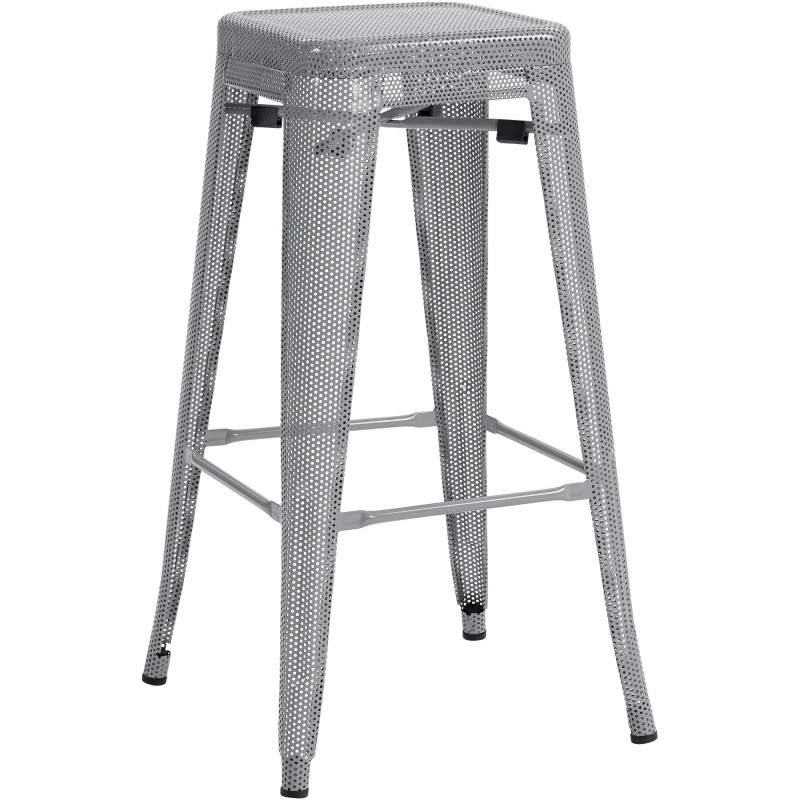 Tabouret de bar Fletcher argent