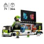 LEGO City 60388 Le Camion de Tournois de Jeux Vidéo, Jouet Enfants 7 Ans, Compétition eSport