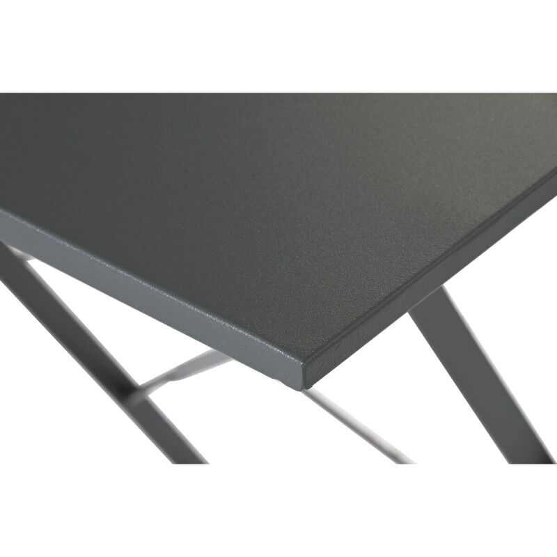Ensemble Table + 2 Chaises Home ESPRIT Gris 60 x 60 x 71 cm