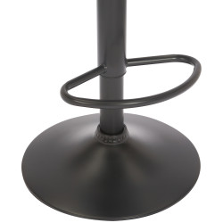 Ensemble de 2 tabourets de bar Jamie en velours rouge