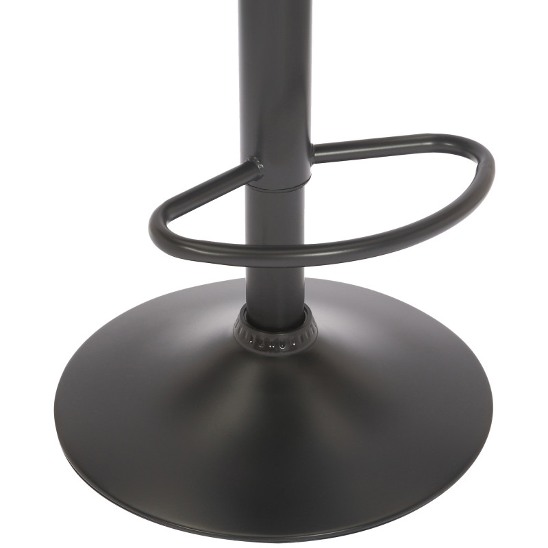 Ensemble de 2 tabourets de bar Jamie en velours rouge