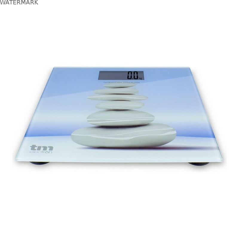 Balance Numérique de Salle de Bain TM Electron Zen Bleu Slim (23 mm)