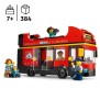 LEGO City 60407 Le bus rouge a deux étages, bus jouet, véhicule pour enfants des 7 ans