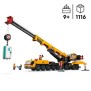 LEGO City 60409 La grue de chantier mobile jaune, set de construction cadeau pour enfants