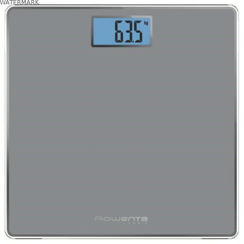 Balance Numérique de Salle de Bain Rowenta BS1500 Verre trempé Bleu Gris Piles x 2 Balance Numérique de Salle de Bain Rowenta BS1500 Verre trempé Bleu Gris Piles x 2