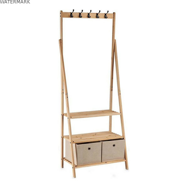 Porte-manteau Kipit MH194001 Marron Beige Bois 40,5 x 175 x 67 cm
