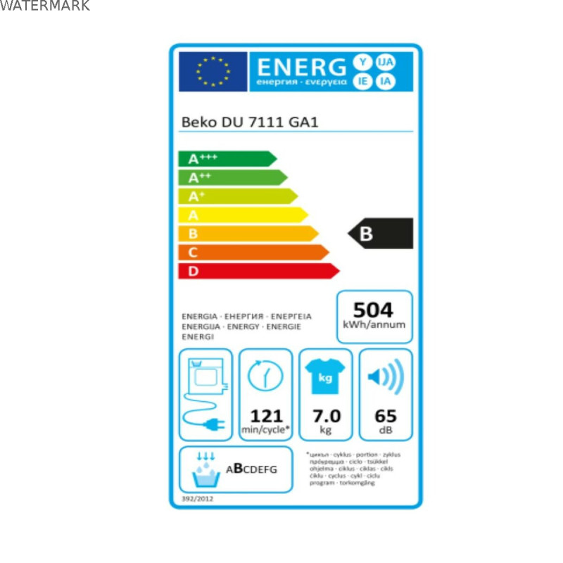 Séchoir à condensation BEKO DU-7111 GA1 (7 Kg)