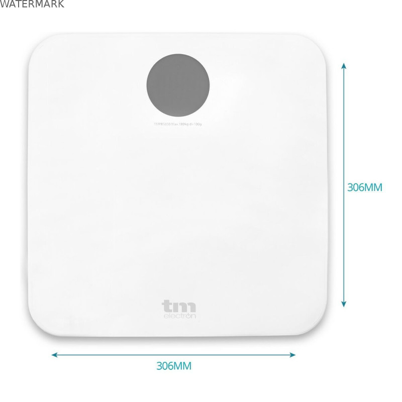 Balance Numérique de Salle de Bain TM Electron Blanc