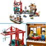 LEGO City 60422 Le port et le navire marchand, jouet de construction a partir de 8 ans