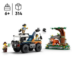 LEGO City 60426 Le camion tout-terrain de l'explorateur de la jungle, jouet enfant 6 ans