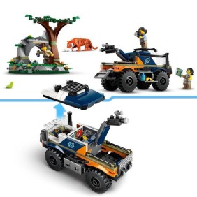 LEGO City 60426 Le camion tout-terrain de l'explorateur de la jungle, jouet enfant 6 ans