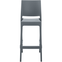 Ensemble de 2 tabourets de bar Maya gris foncé