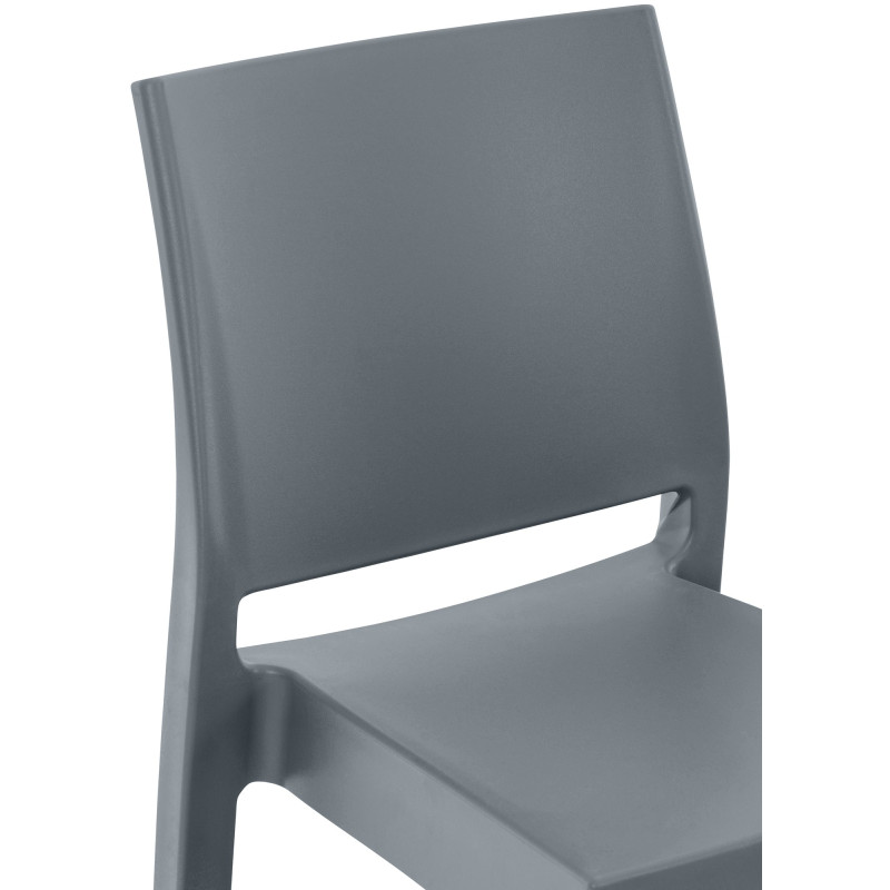 Ensemble de 2 tabourets de bar Maya gris foncé